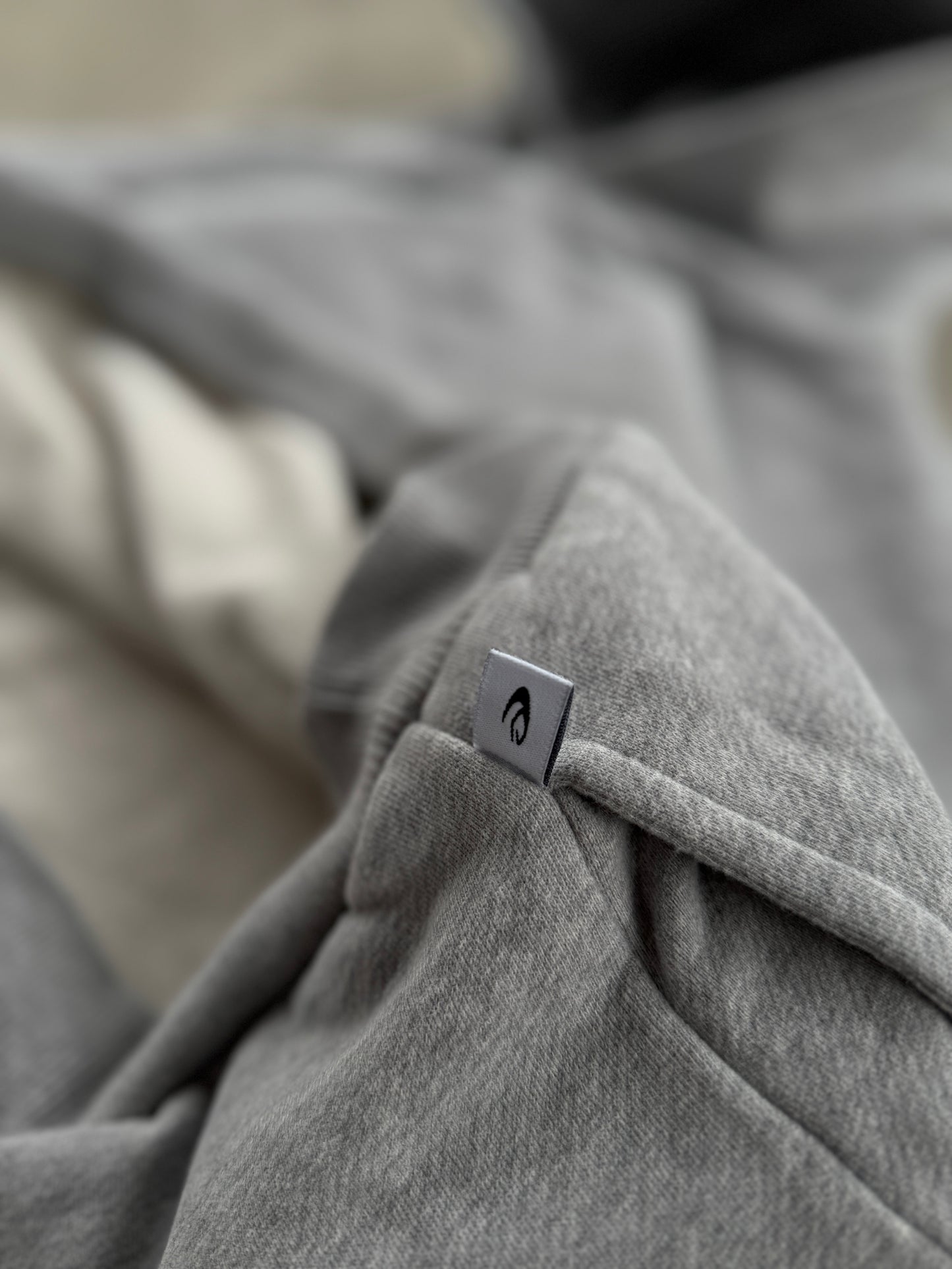 Hoodie Clip gris double épaisseur