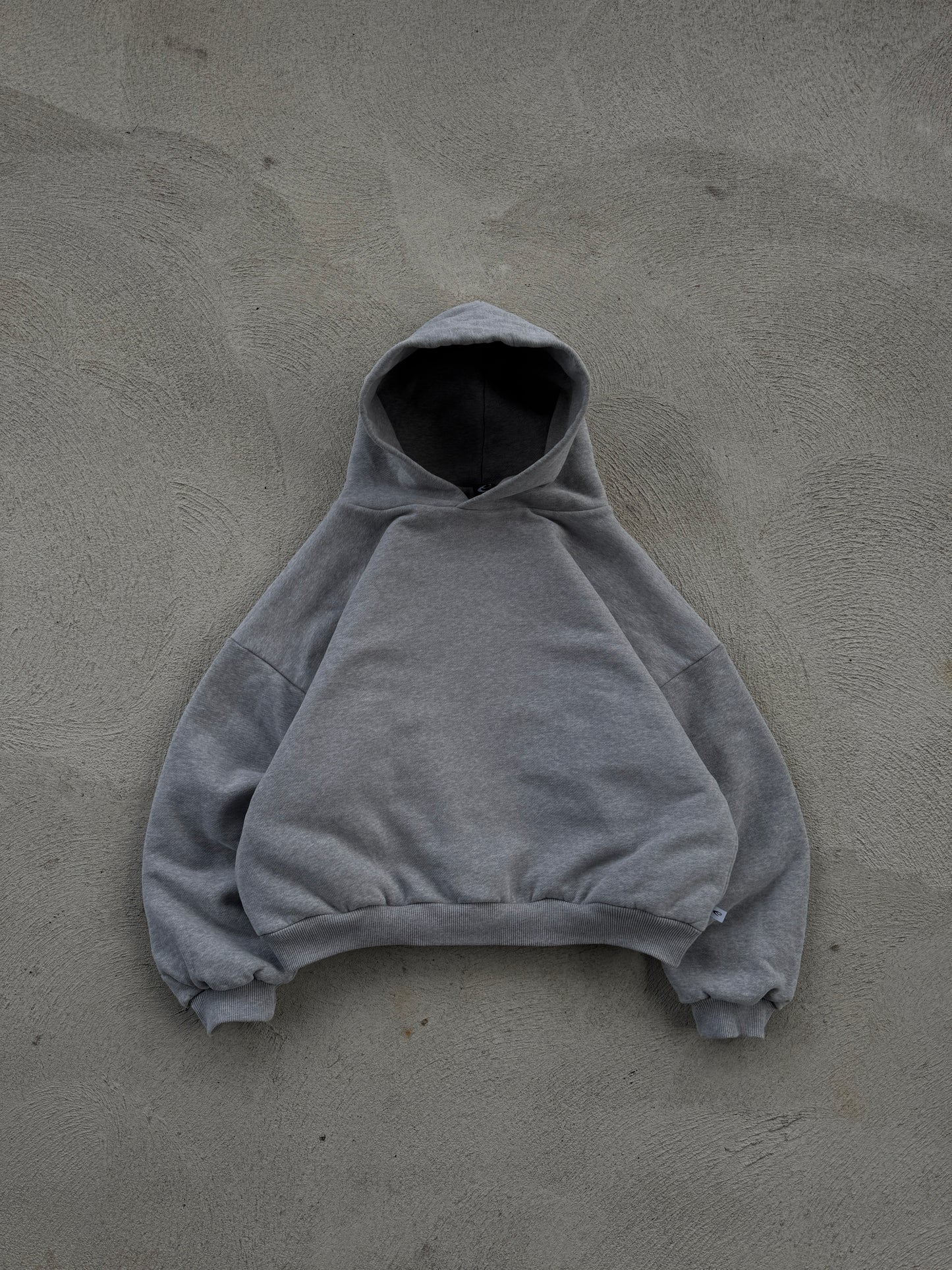 Hoodie Clip gris double épaisseur