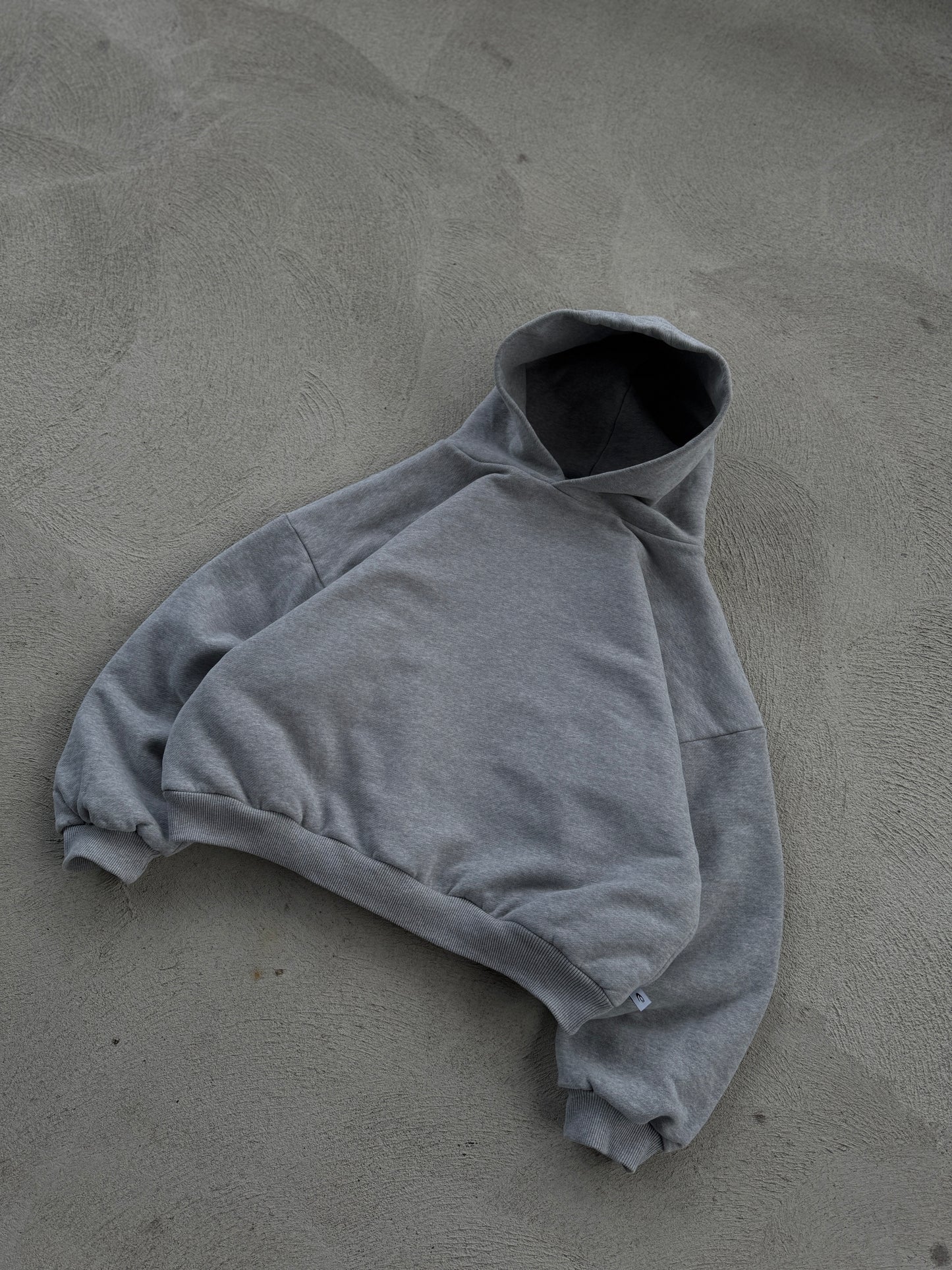 Hoodie Clip gris double épaisseur