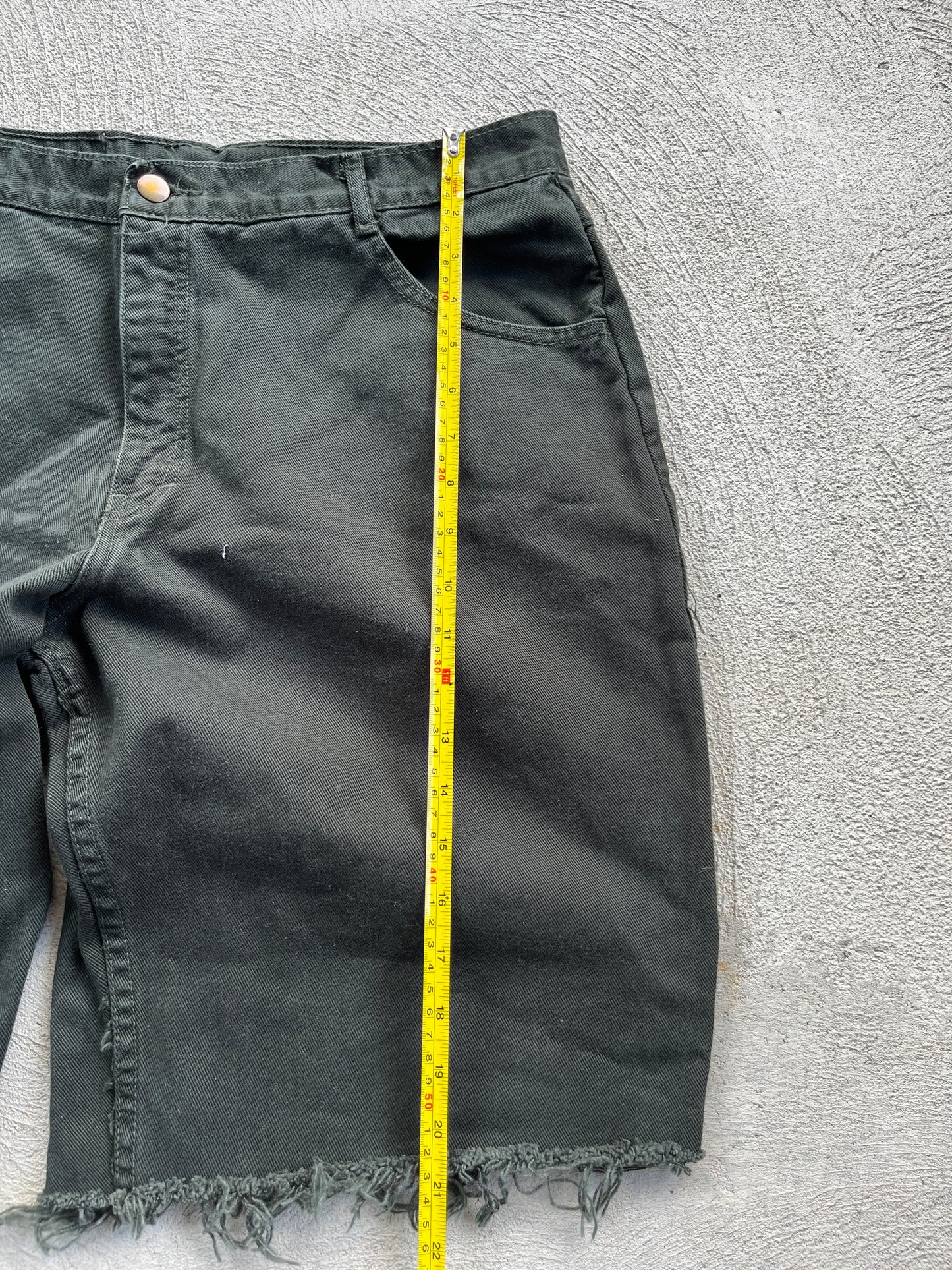vintage green jorts - see size in the photos