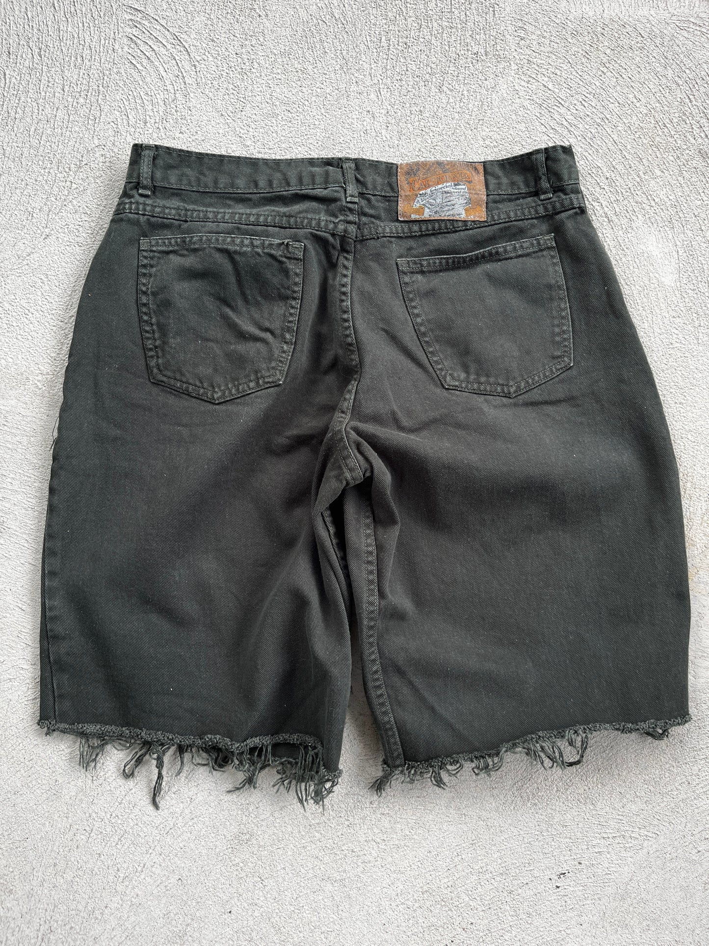 vintage green jorts - see size in the photos