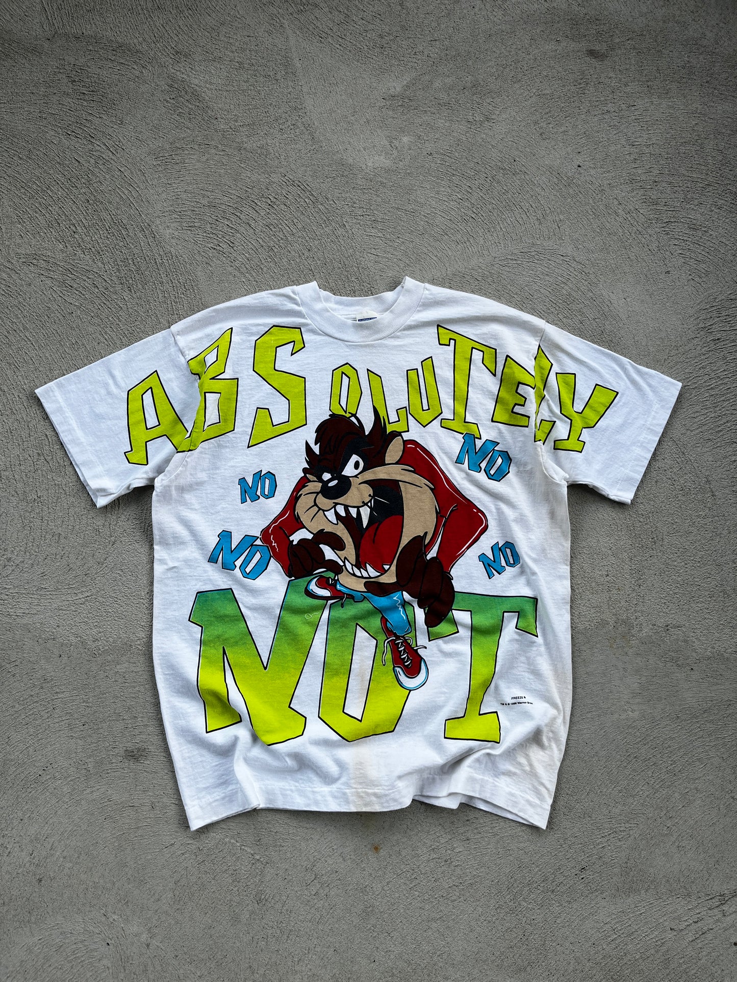 t-shirt absolutly not taz -L