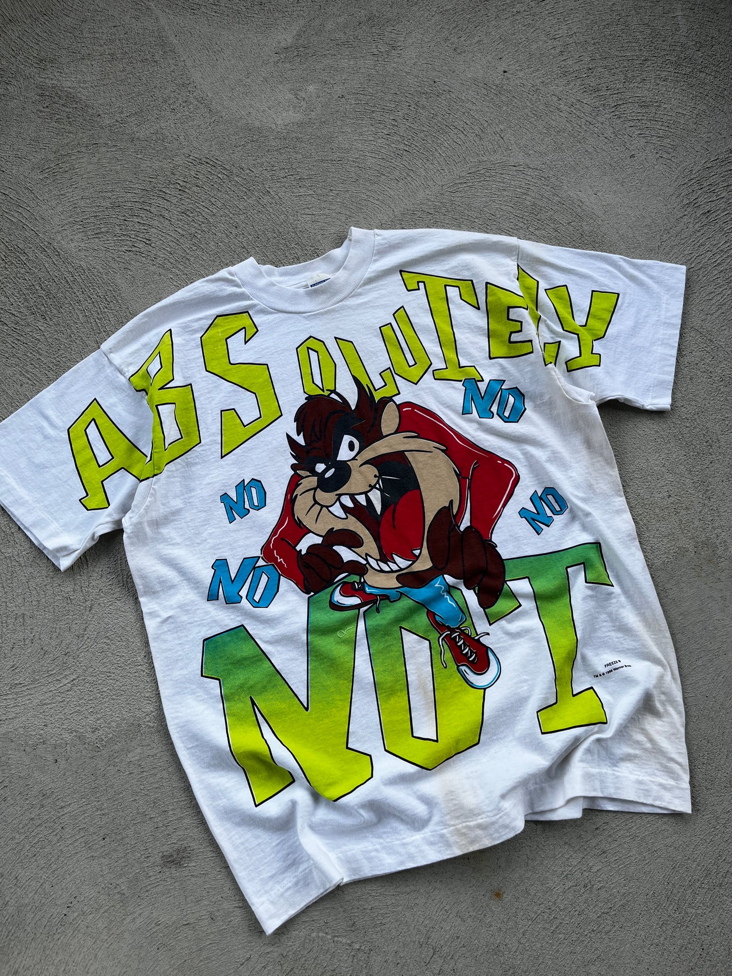 t-shirt absolutly not taz -L