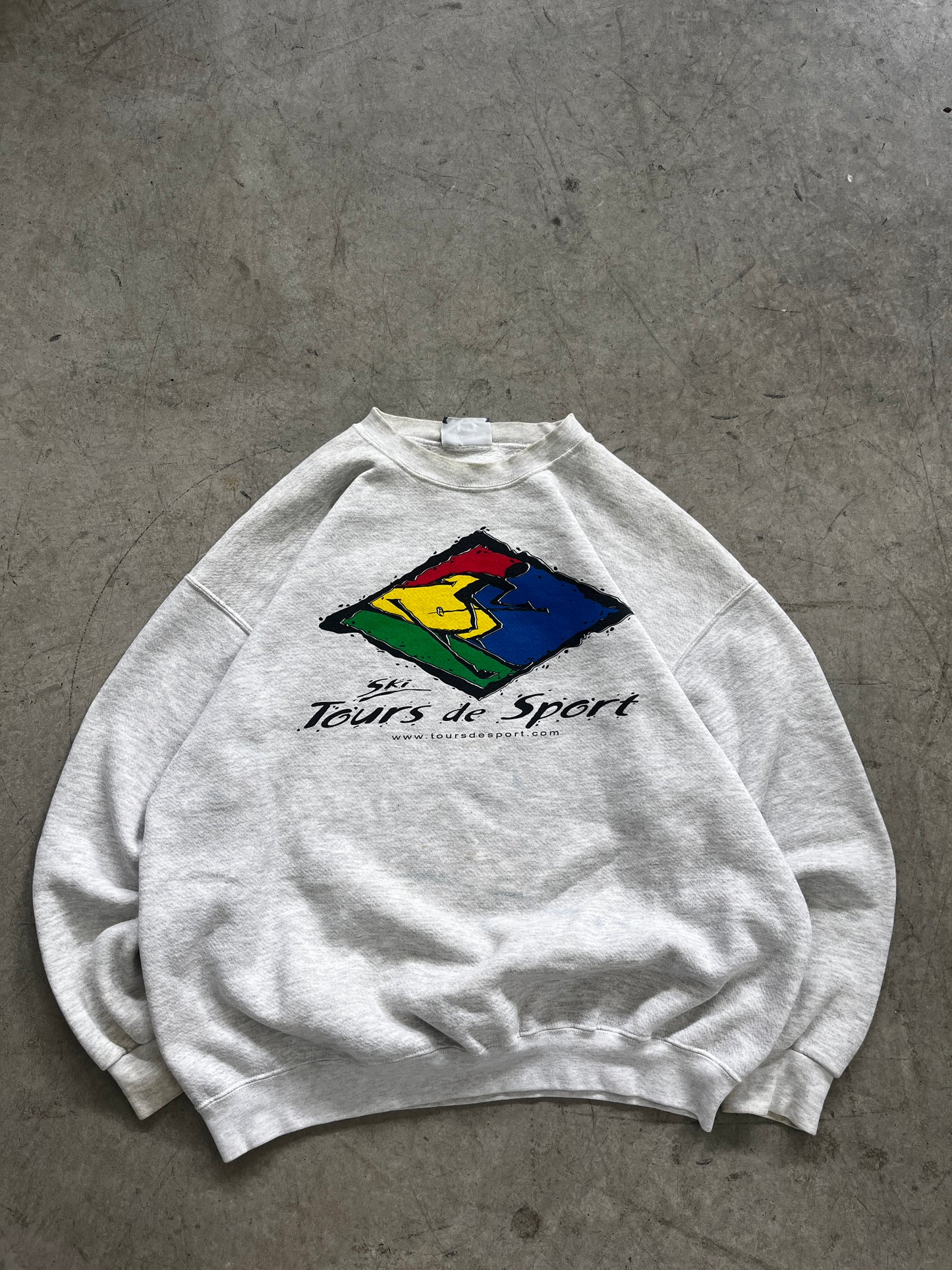 crewneck vintage tours de sport
