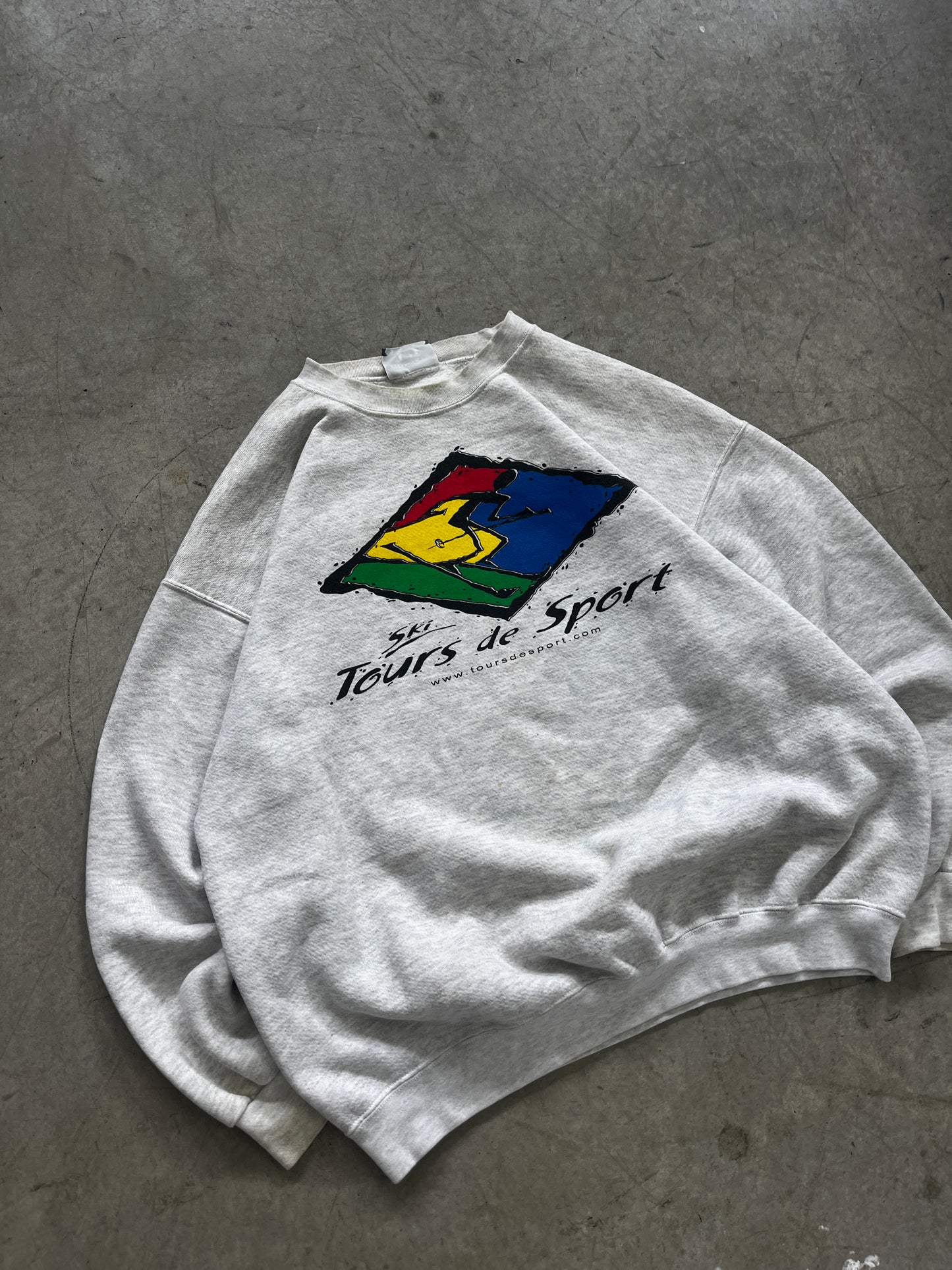 crewneck vintage tours de sport