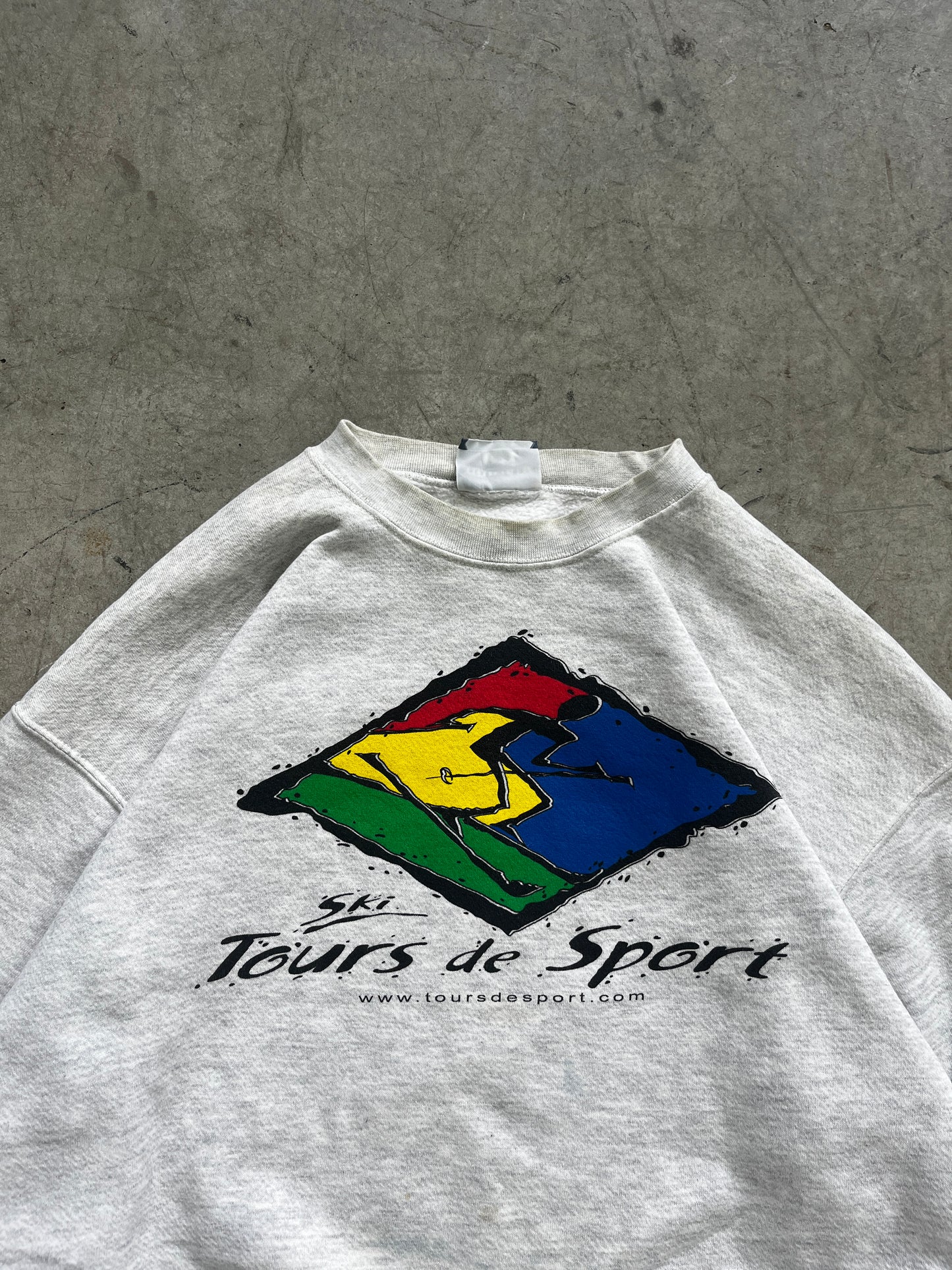 crewneck vintage tours de sport