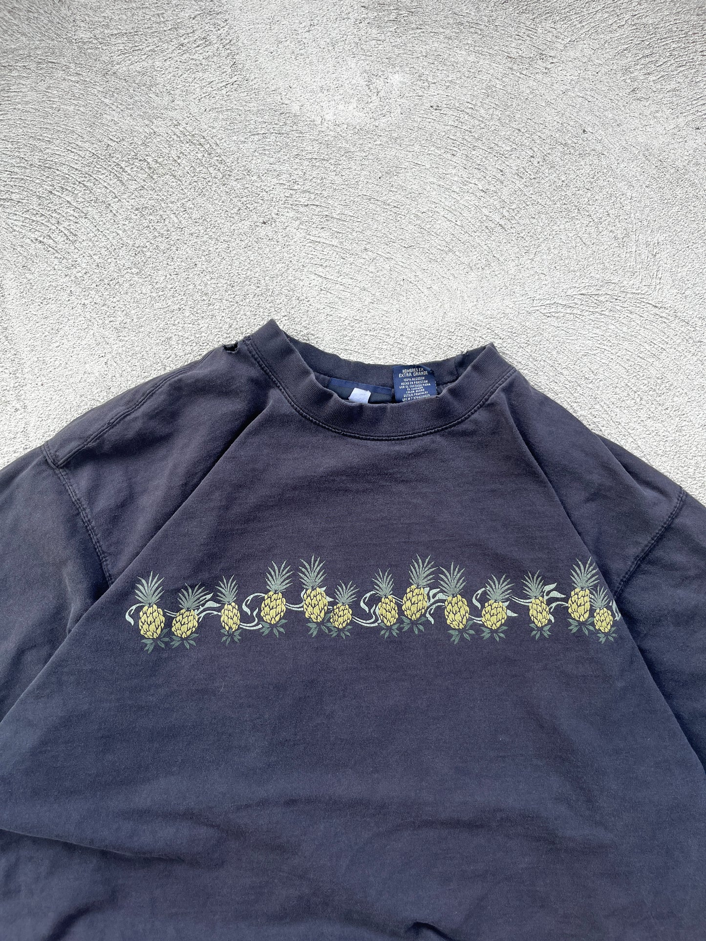 vintage pineapple t-shirt - XL