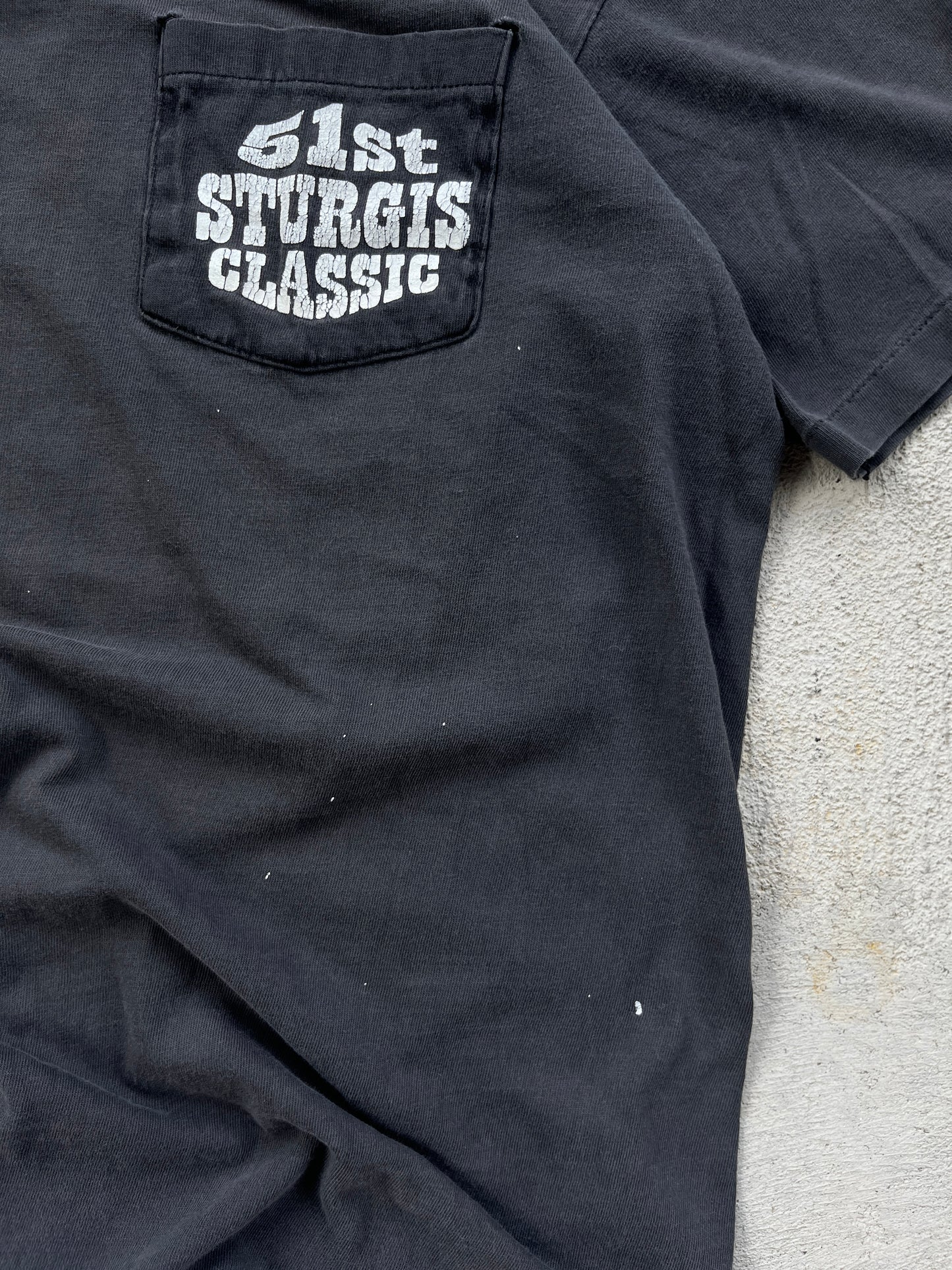 t-shirt vintage sturgis 1991 -XL fit L