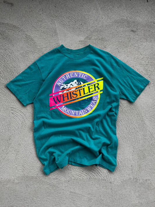 t-shirt single stitch vintage whistler -L fit M