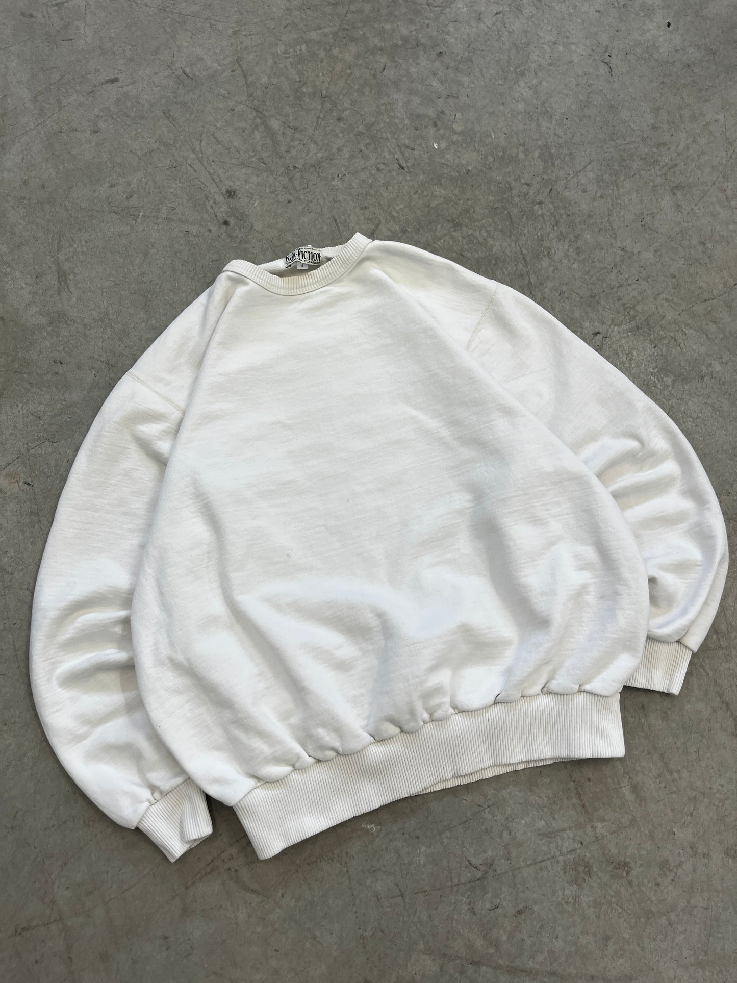 crewneck vintage blanc -fit XL