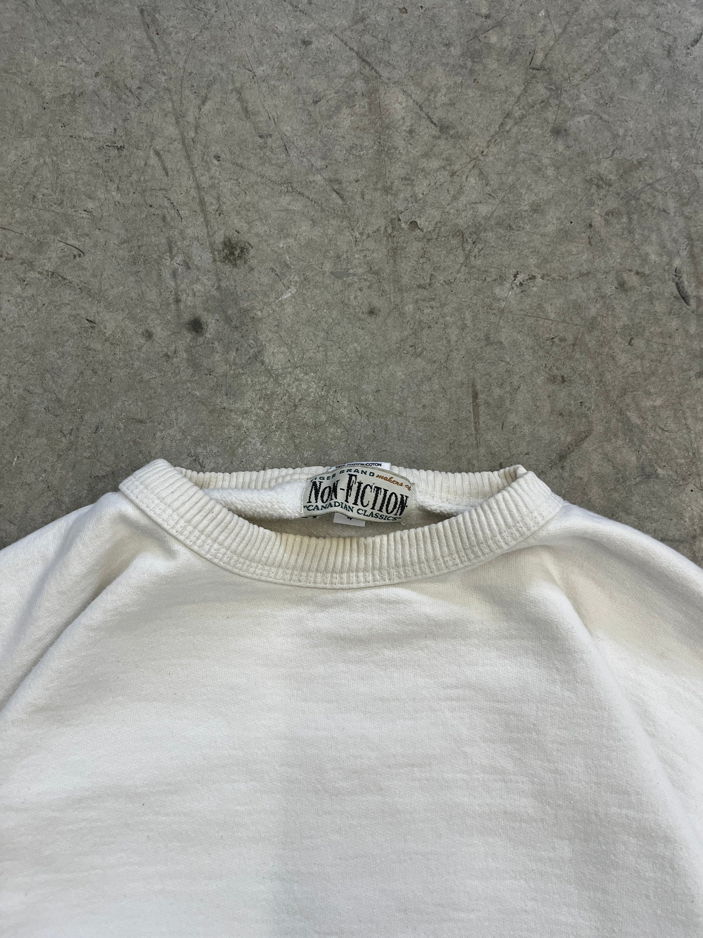 crewneck vintage blanc -fit XL