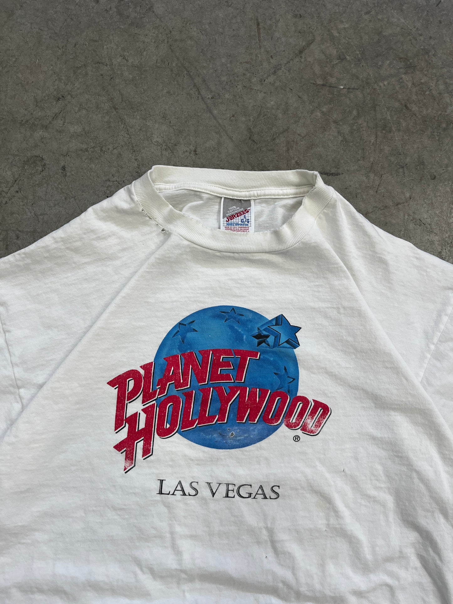 t-shirt vintage planet hollywood -L