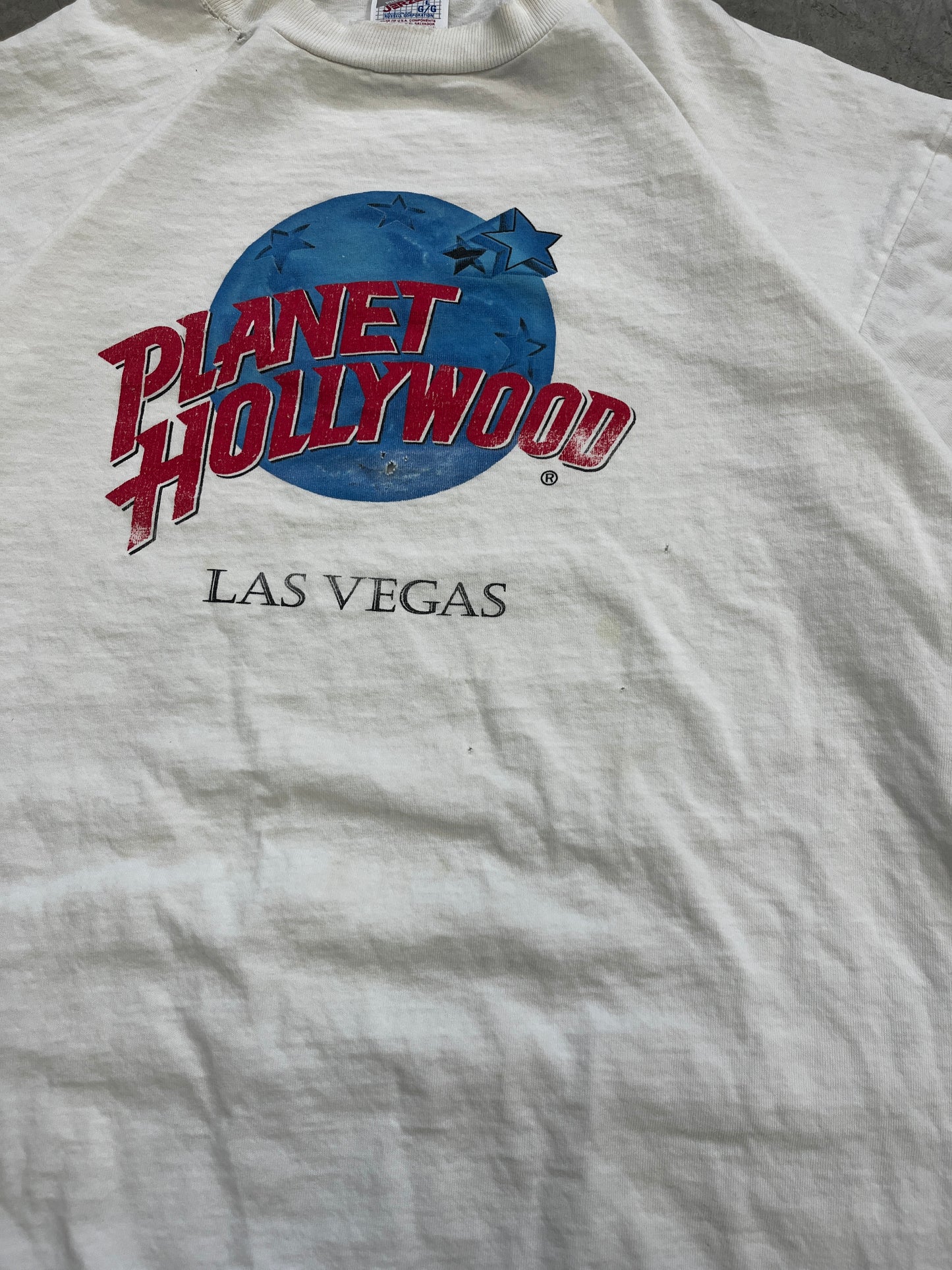 t-shirt vintage planet hollywood -L