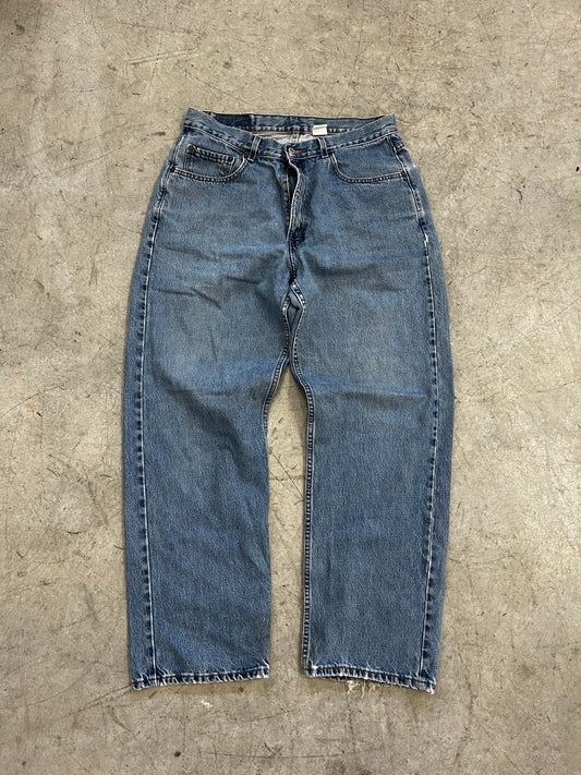 jeans vintage 569 baggy -34/32 zip brisé