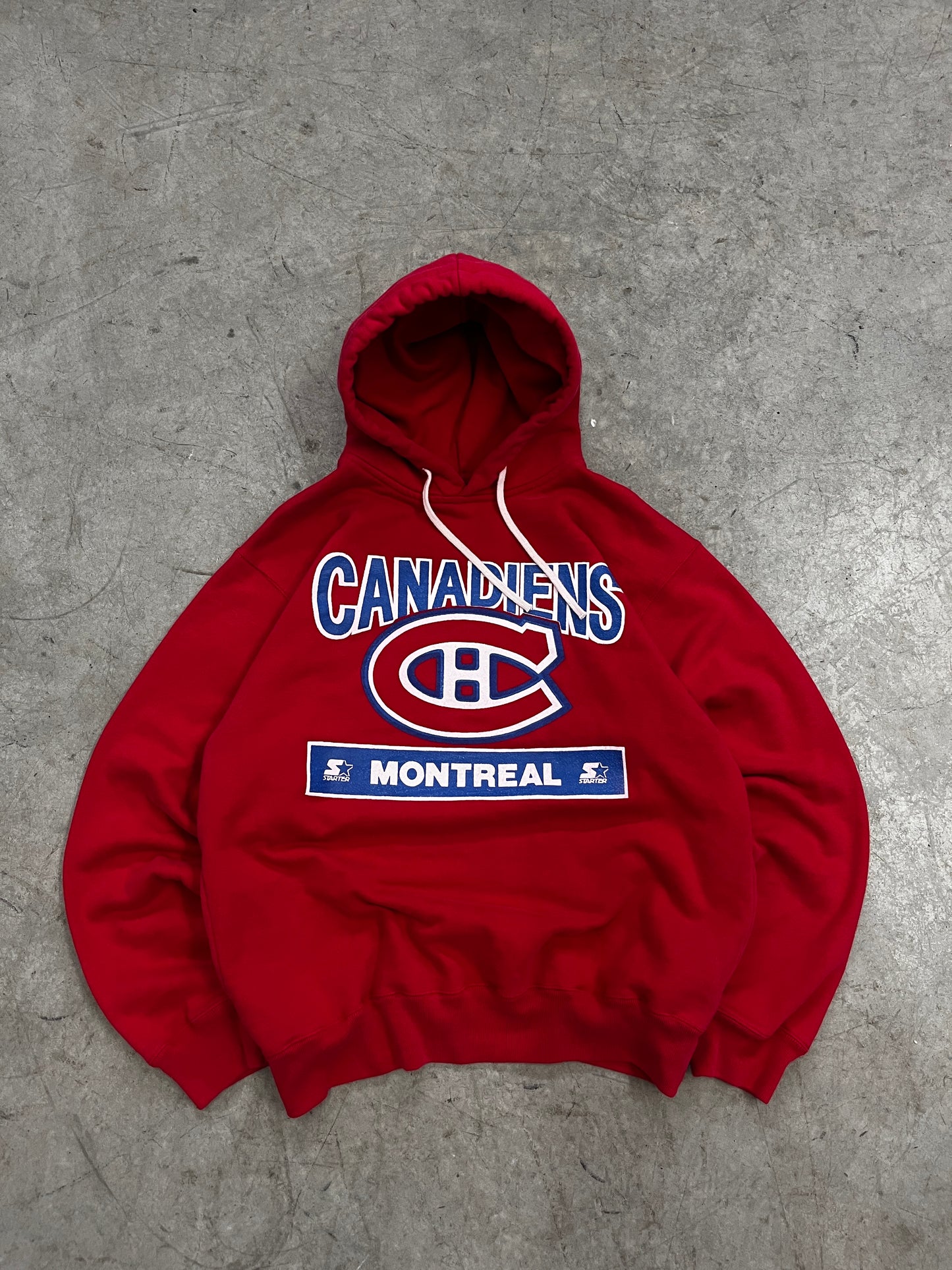 hoodie vintage canadiens starter -L