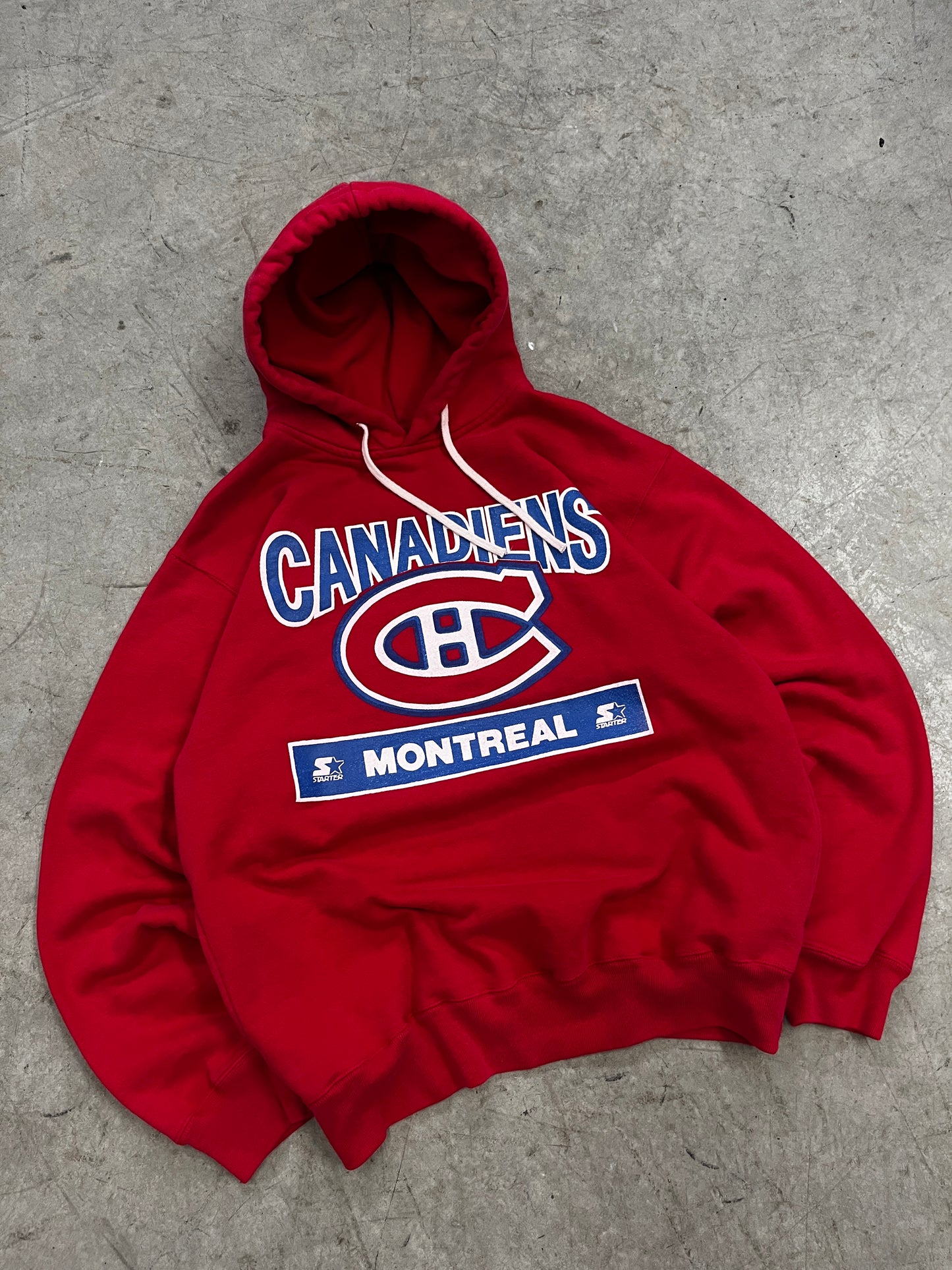 hoodie vintage canadiens starter -L