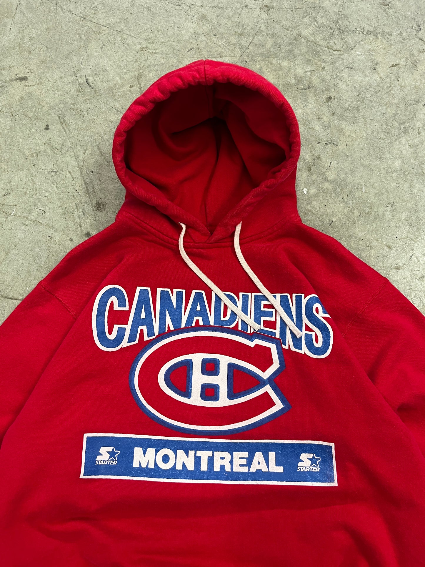 hoodie vintage canadiens starter -L