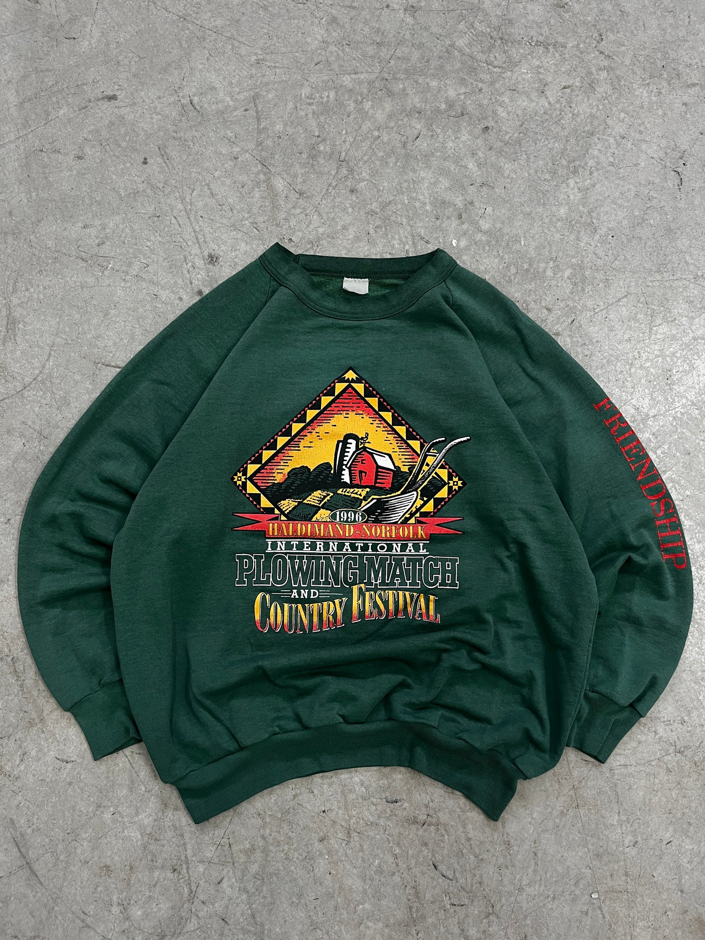 crewneck vintage 1996 country festival -fit M/L