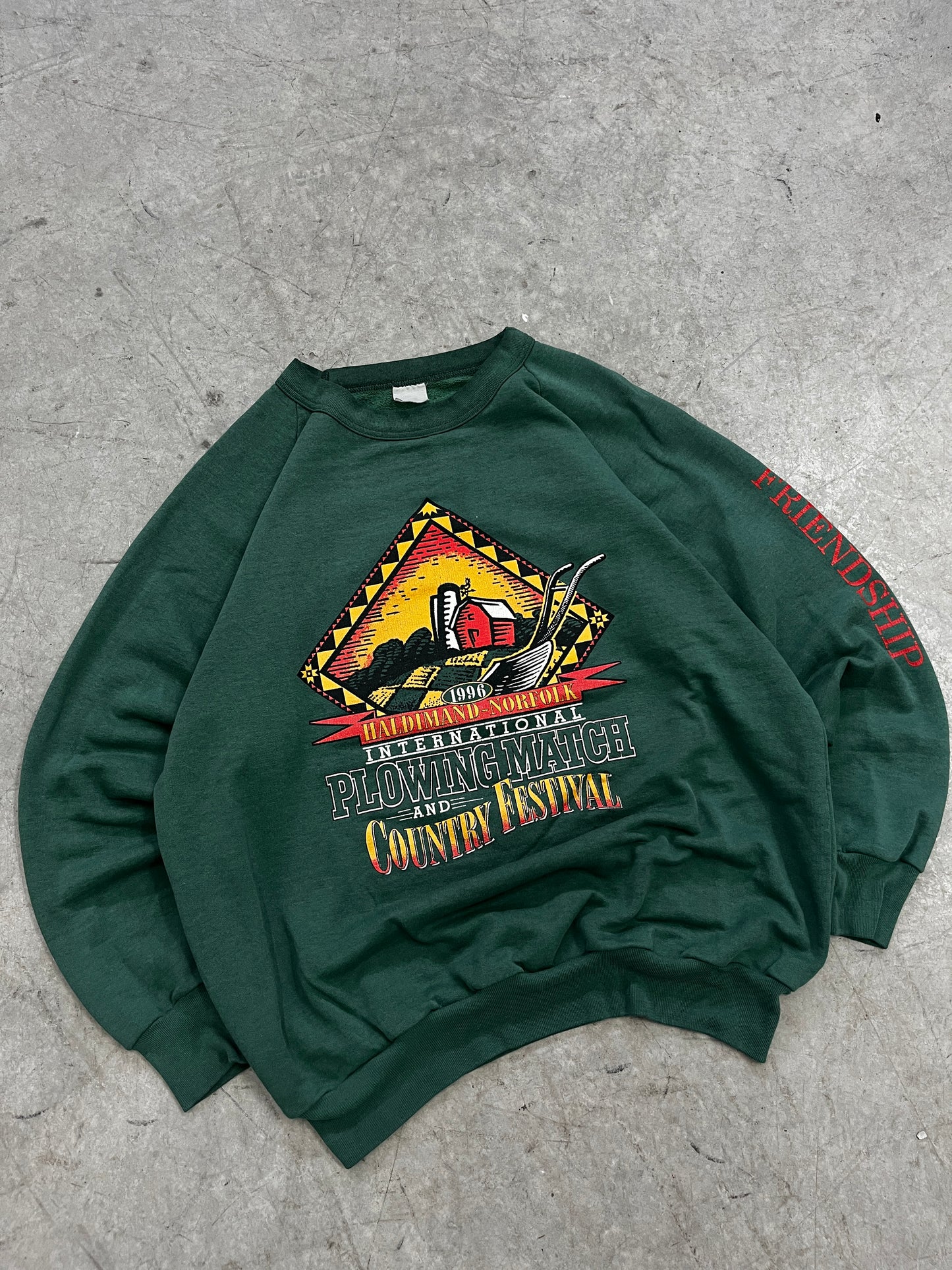 crewneck vintage 1996 country festival -fit M/L