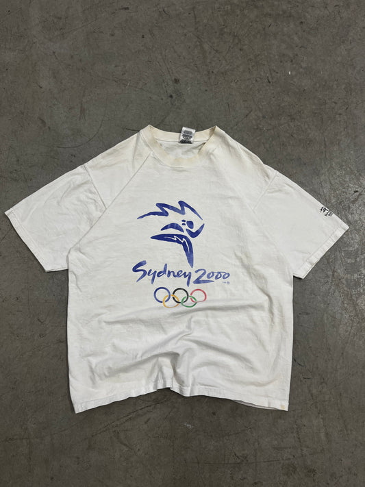 t-shirt vintage olympique 2000 -L