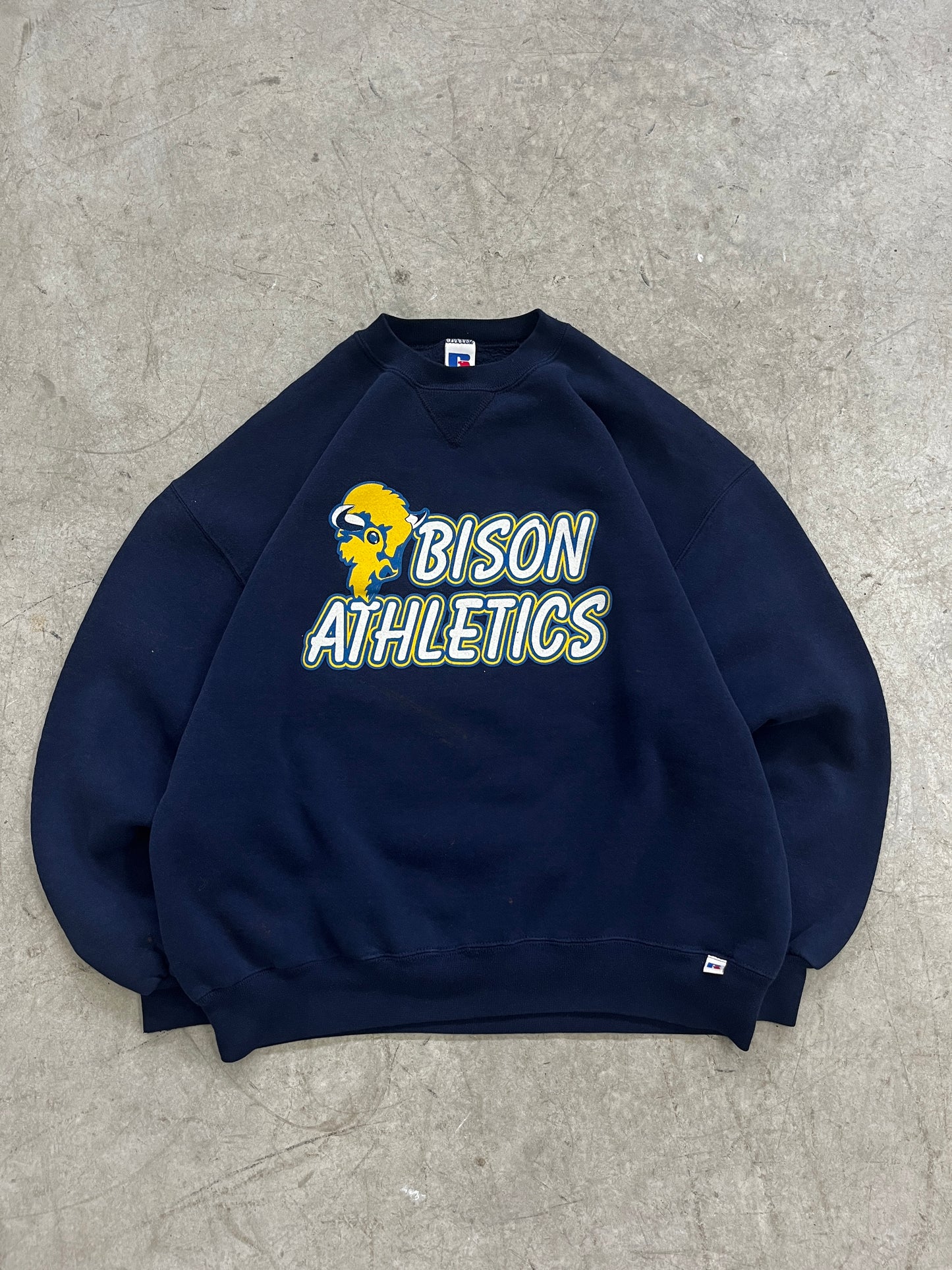 crewneck vintage bison athletics -fit L