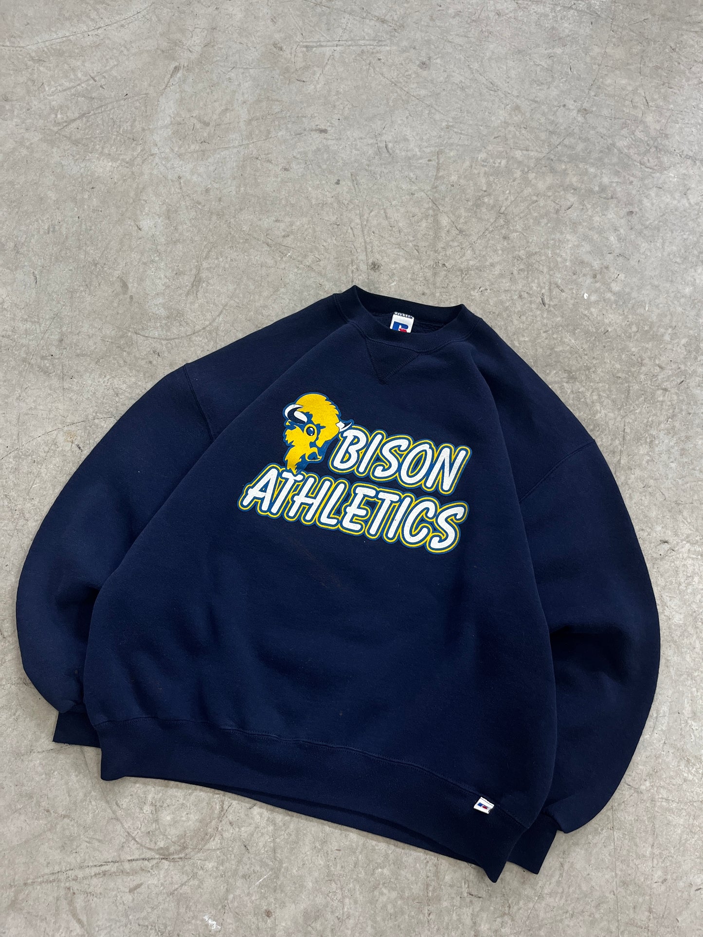 crewneck vintage bison athletics -fit L