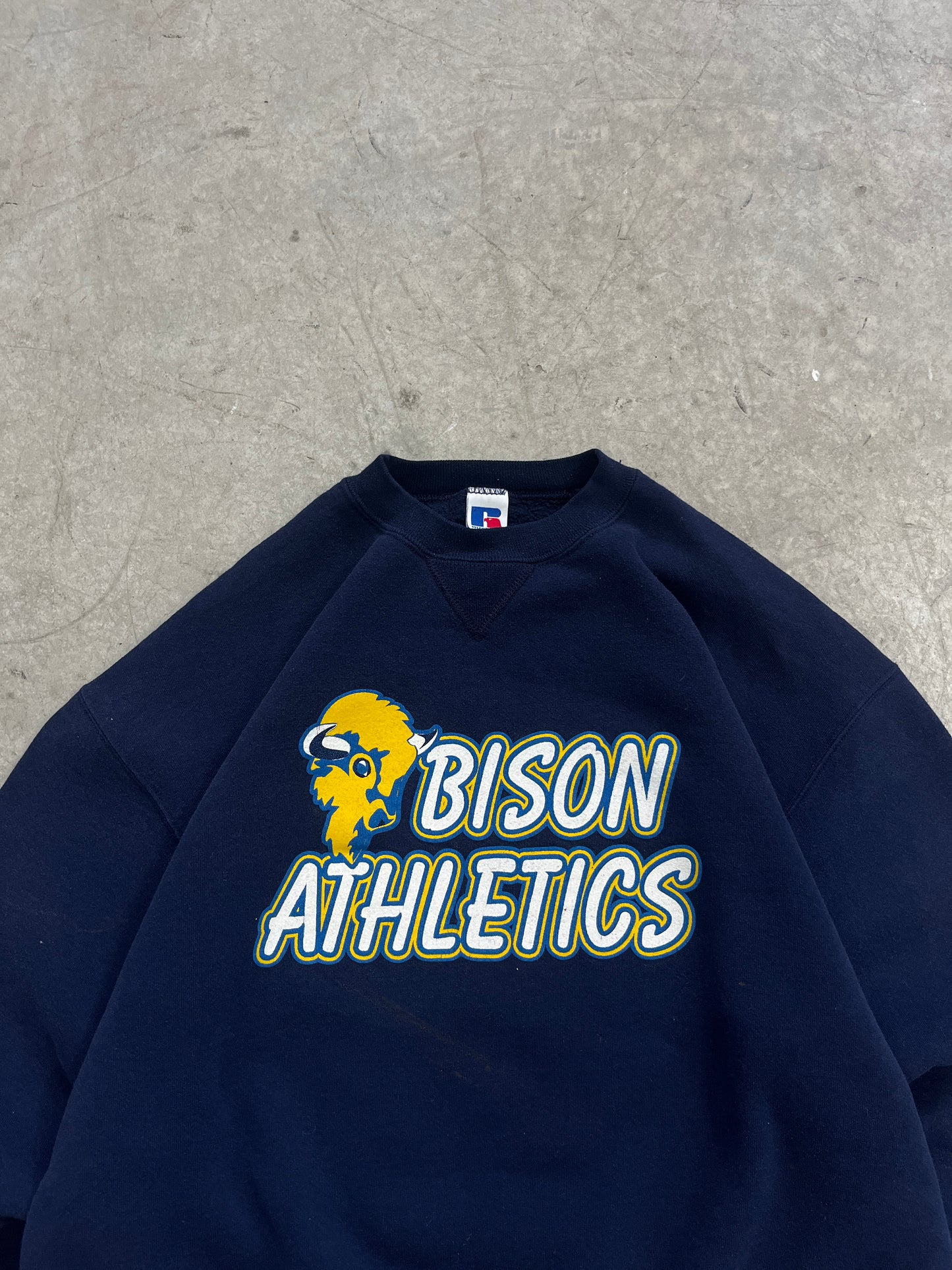 crewneck vintage bison athletics -fit L