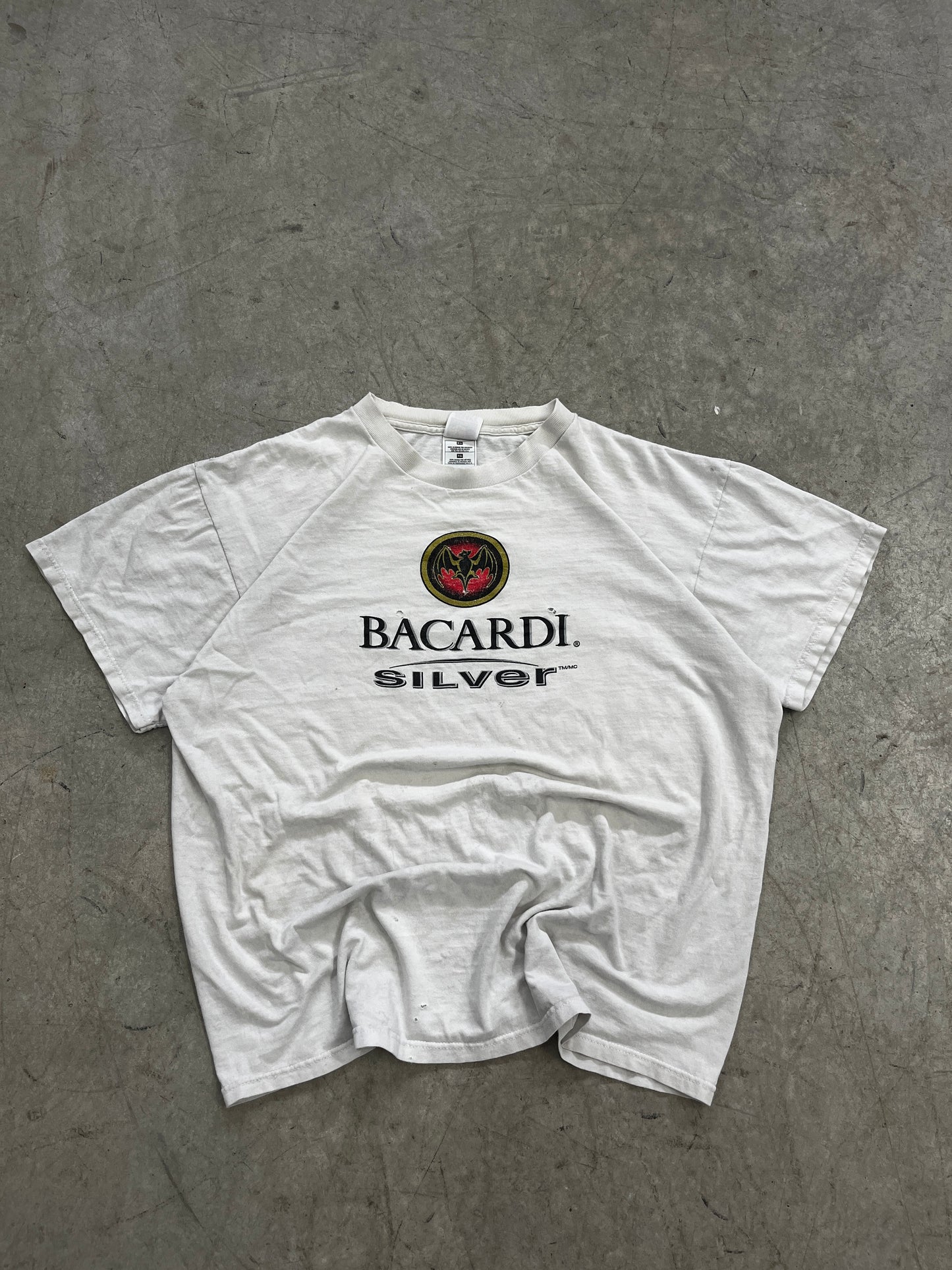 t-shirt bacardi silver -XL