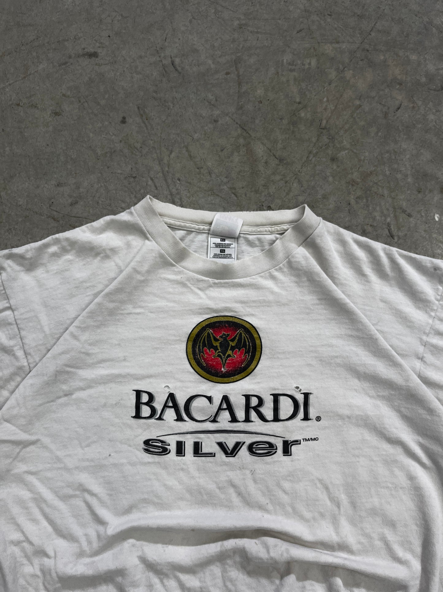 t-shirt bacardi silver -XL