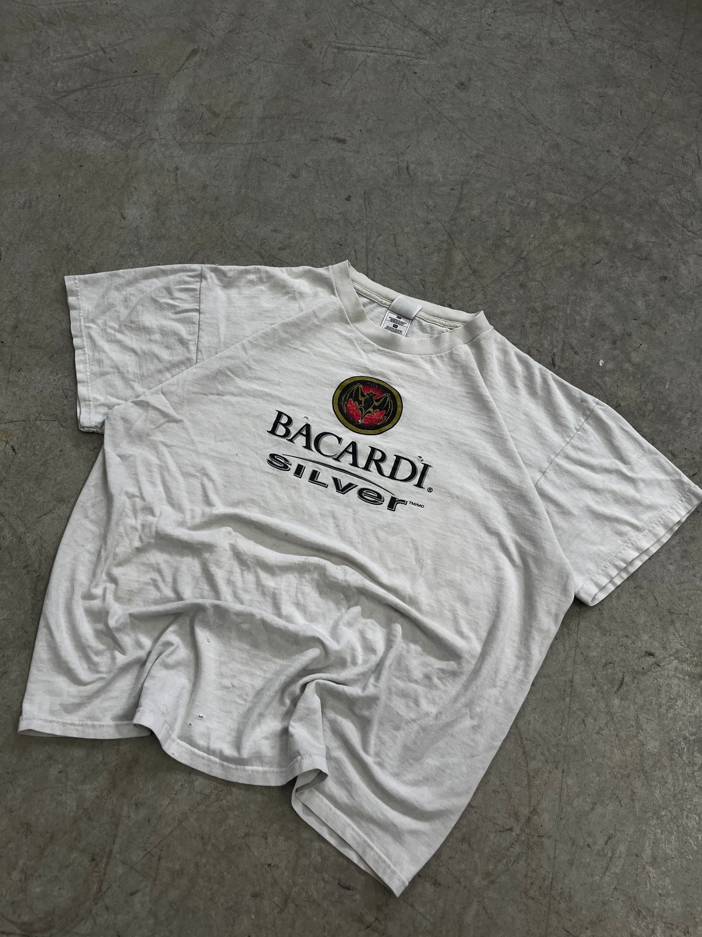 t-shirt bacardi silver -XL