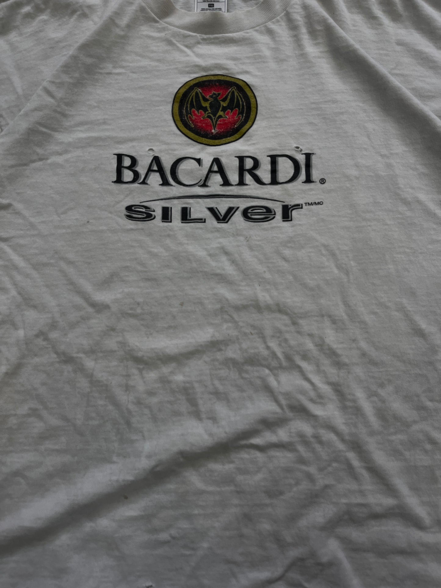 t-shirt bacardi silver -XL