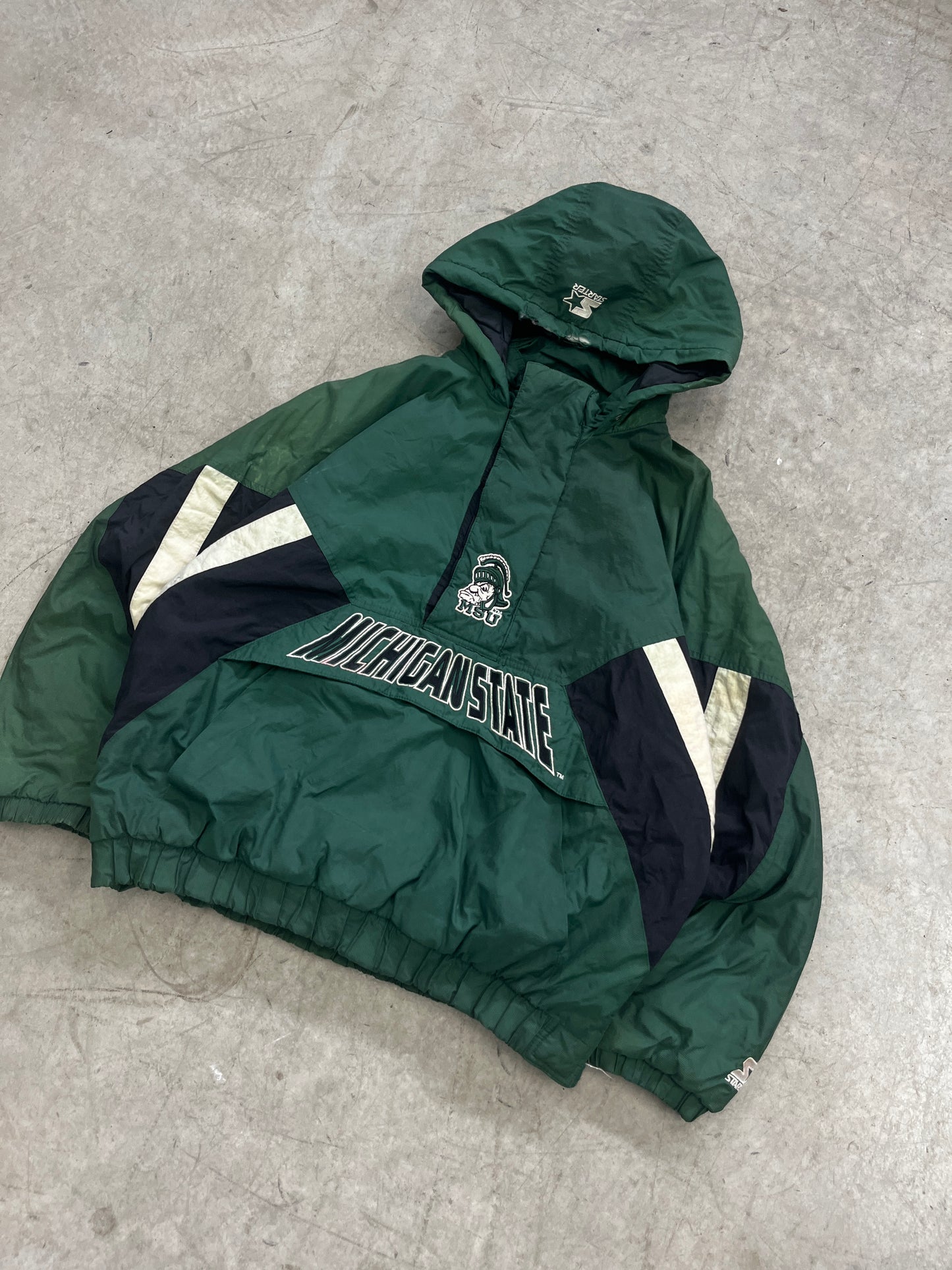 manteau vintage michigan state -XL