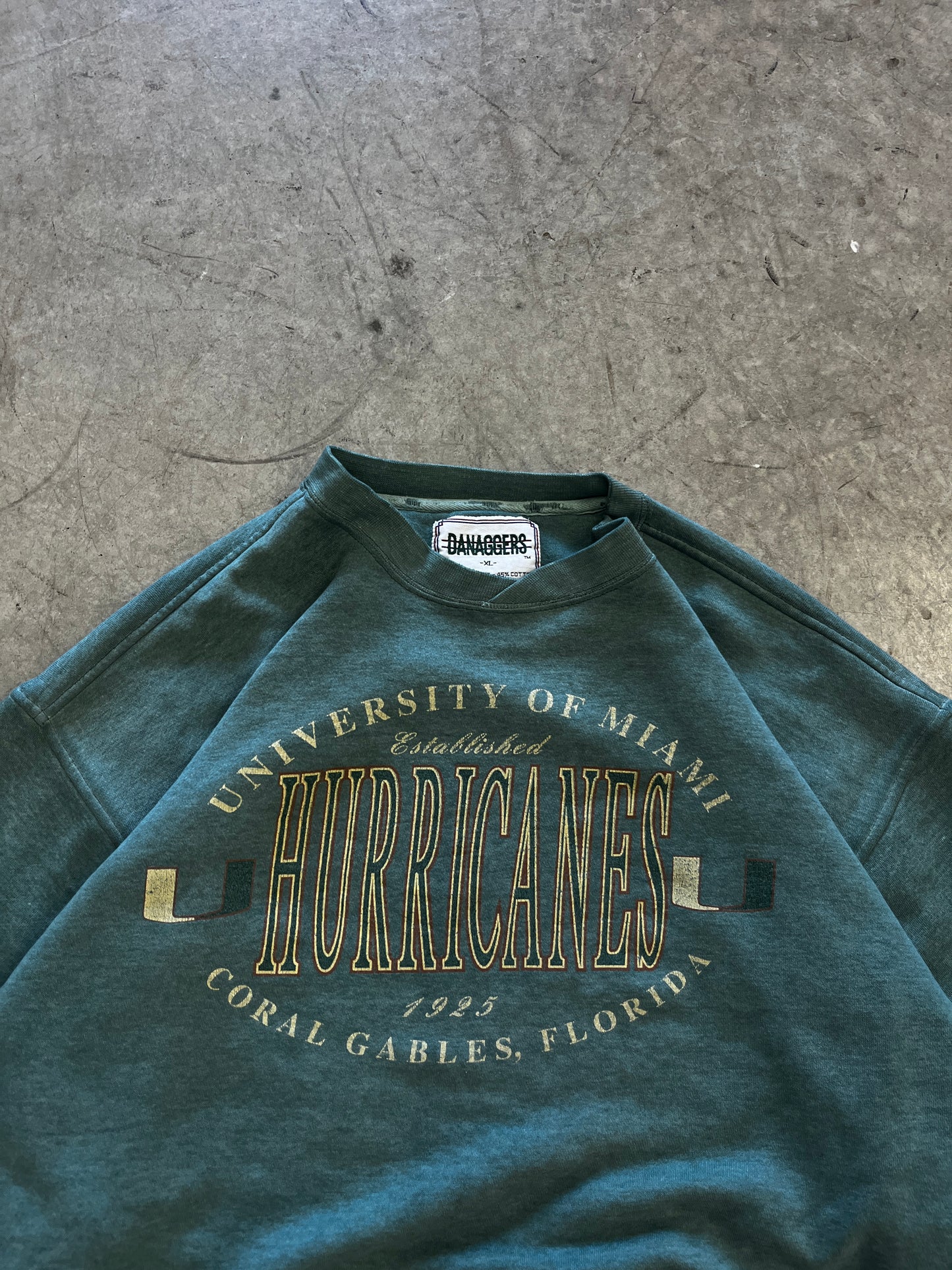 crewneck vintage hurricanes -XL