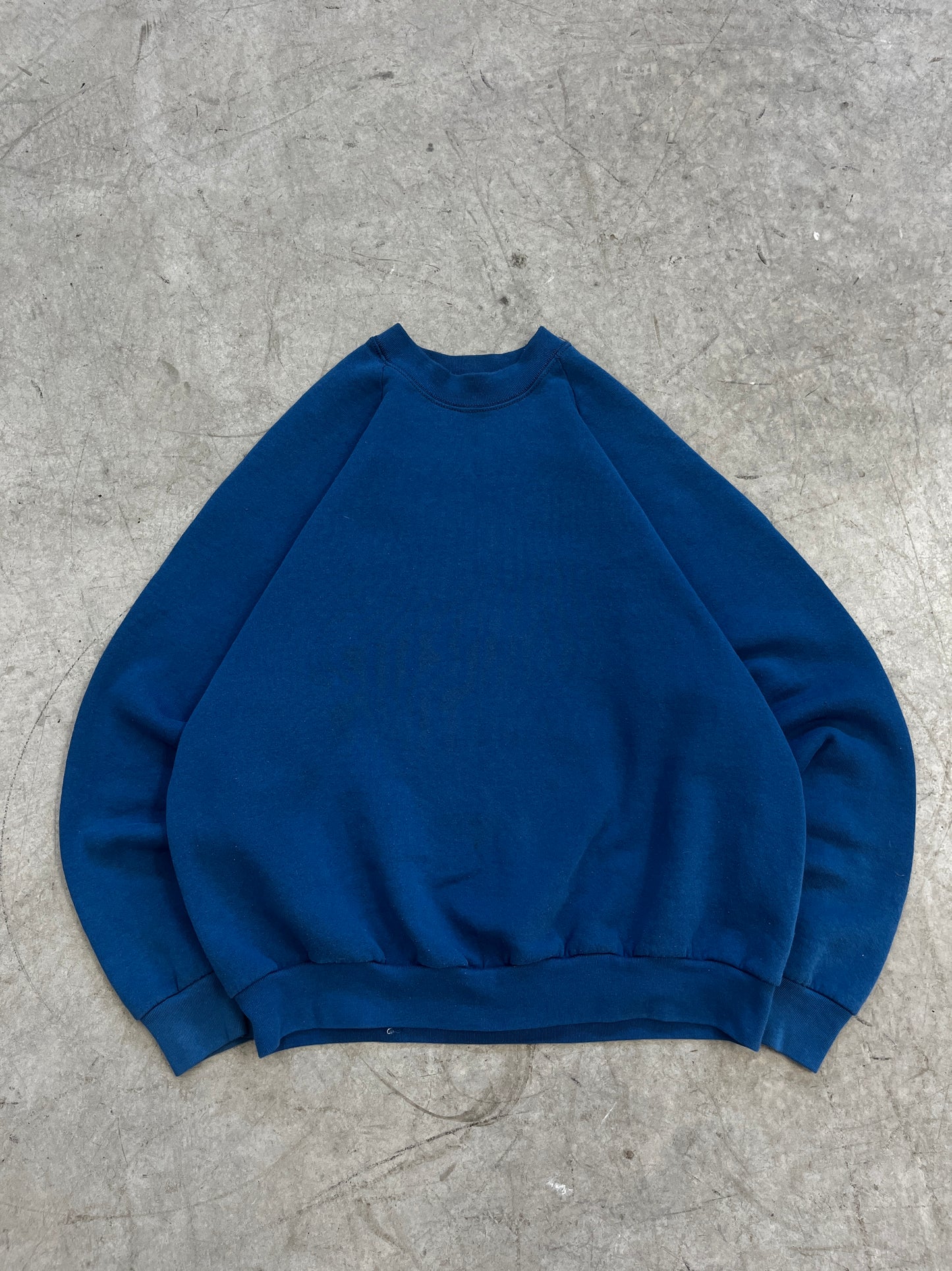 crewneck vintage blank bleu -fit L